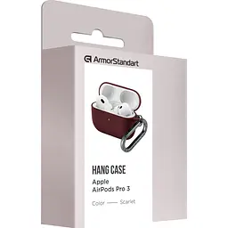 Чохол ArmorStandart Hang Case для Apple AirPods Pro 3 Scarlet [ARM88283] [149506] - мініатюра 3