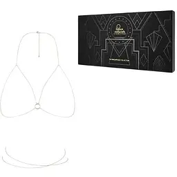 Ланцюжок портупея Bijoux Indiscrets Magnifique Bra Chain прикраса на тіло Gold - мініатюра 3