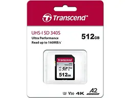 Карта пам'яті Transcend SD C10 UHS-I U3 512 GB (TS512GSDC340S)