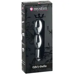 Металеве ділдо 2 в 1 Mystim O(h!)-thello для електростимулятора діаметр 3.5 см - мініатюра 5