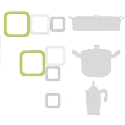Набір підставок Guzzini Kitchen Active design, 3 шт., кольоровий - мініатюра 2