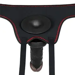 Страпон Ingen Easy Strap-On Set 7", 18 см (чорний) - мініатюра 7