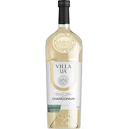 Вино Villa UA Chardonnay біле сухе 1.5 л