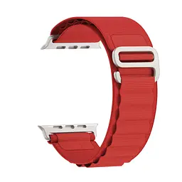 Ремінець для Apple Watch 49/46/45/44/42 (Series 1-3), червоний, Alpine Loop Alpina Band, тканинний поліестеровий ремінець для смарт-годин, дихаючий, для активного відпочинку та спорту, ArmorStandart (ARM81047)