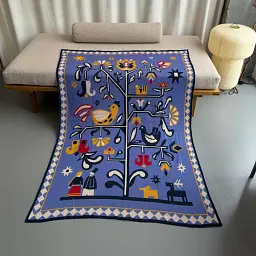 Плед «Дерево життя» блакитний 150x200 - мініатюра 7
