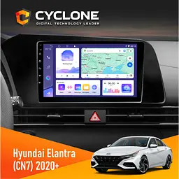 Штатна магнітола Hyundai Elantra 2021+ Cyclone C9-011 4x64 DSP Cyclone (НФ-00008770)