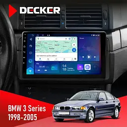 Штатна магнітола BMW 3 Series (E46) 1998-2005 Радіо модуль Decker D9-007 4x64 DSP 360 4G Decker (НФ-00003505)