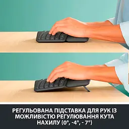 Клавіатура Logitech ERGO K860 for Business Bluetooth/Wireless UA Black [920-010352] [81153] - мініатюра 11