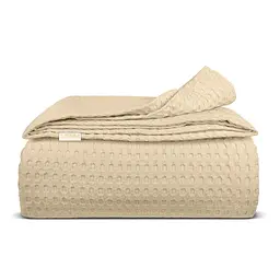 Плед-покривало Cosas Waffle Weave Avori 160х230 см (Blanket_68Avori_WaffleWeave_160x230)