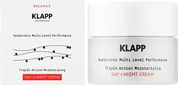 Зволожуючий крем Klapp Balance Triple Action Moisturizing Day + Night Cream 50 мл - мініатюра 2