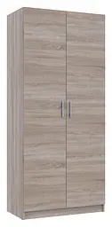 Шафа для одягу Doros Promo з полицями Дуб Сонома 2 ДСП 90х48х204 (42005098)