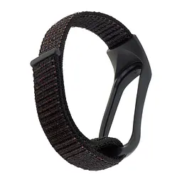 Ремінець Nylon Mi Band 3/4/5/6/7 Black Sand - мініатюра 2
