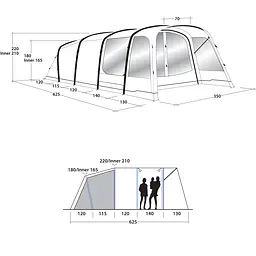Намет Outwell Avondale 5PA Green (111182) - мініатюра 2