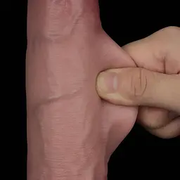 Фалоімітатор - Sliding Skin Pro II Dual Layer Silicone Dong 9" Flesh - мініатюра 9