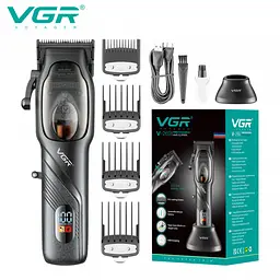 Акумуляторна машинка для стрижки, машинка для бороди VGR V-269 - мініатюра 2