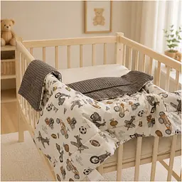 Плед дитячий MirSon Silky Waffle Retro Boys' World 110х140 см (2200013892199) - мініатюра 3