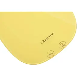 Ваги кухонні Liberton LKS-0718, Yellow, до 10 кг, дисплей, тарокомпенсація, автовідключення, індикатор перевантаження, батарейка: 2*ААА у комплекті - мініатюра 3