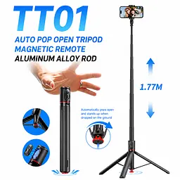 Монопод-штатив TT01 Multifunction 1770 мм з Bluetooth-пультом - мініатюра 8