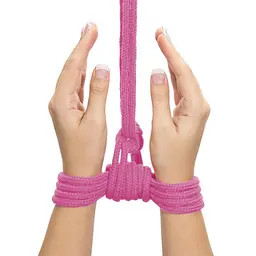 Мотузка для BDSM Lovetoy 10 м рожевий - мініатюра 4