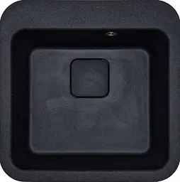 Кухонна мийка Adamant Exist 500x500x190 чорний металік 416223, Чорний