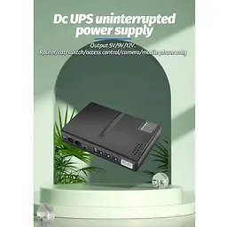 ДБЖ UPS DC1018L POE під замінні АКБ 18650 4 шт. дизайн 2 Black - мініатюра 7