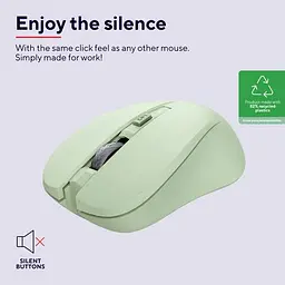 Комп'ютерна миша Trust Mydo Silent WL зелений teh0014062 - мініатюра 5