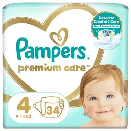 Підгузки Pampers Premium Care Maxi Розмір 4 (9-14 кг) 34 шт (8001090379368)