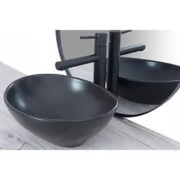 Умивальник Rea Sofia 34,5x40,9 black (REA-U0333) - мініатюра 2