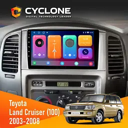 Штатна магнітола Toyota Land Cruiser (100) 2003-2008 Cyclone C9-001 2x32 CPL Cyclone (НФ-00004555)