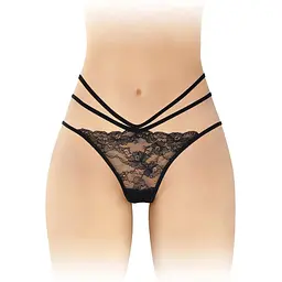 Трусики з відкритою попкою Fashion Secret Nadia Black One size