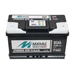 Акумулятор 6СТ-80A MIDAC ITINERIS EFB START STOP, 12V, 80Ah, R EN770А - мініатюра 2