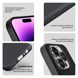 Силіконовий чохол BeCover для Motorola Moto G54 / G54 Power Black (710546) - мініатюра 4