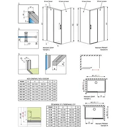 Душові стінки Radaway Idea S1 70x200,5 бічна права частина (387048-01-01R) - мініатюра 2