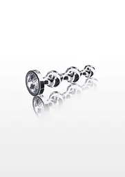 Анальний стимулятор Anal Play Diamond Star Beads S 10.5 см (сріблястий) - мініатюра 6