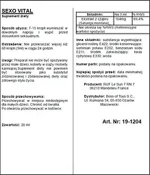 Збуджувальні краплі Ruf Aphrodict SexoVital 20 мл - мініатюра 2