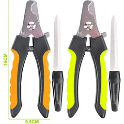 Кусачки для кігтів Nunbell з пилочкою в асортименті 16х5.5 см - мініатюра 2
