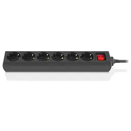 Мережевий фільтр живлення REAL-EL RS-6 Protect M 1.8m, black (EL122300032) - мініатюра 3