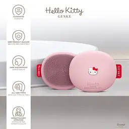 Щітка для обличчя GESKE Facial Brush З в 1 by Hello Kitty рожева - мініатюра 5