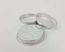 Алюмінієва харчова форма, кругла, 600 мл, C5, 100 шт, для запікання, фасування, доставки, кейтерингу та готових страв - мініатюра 2