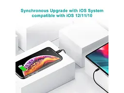 Кабель Lightning Choetech USB 2.0 AM to Lightning 1.2m Black (IP0026-BK) - мініатюра 2