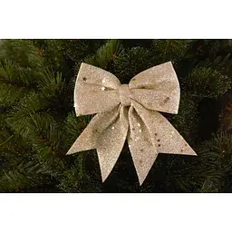 Бант декоративний Mica Decorations 13 см золотистий 2 шт. (1181193) - мініатюра 2