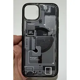 Чохол оригінальний протиударний Spigen Ultra Hybrid Crystal MagSafe для iPhone 14 Plus/15 Plus Zero One ACS06664 - мініатюра 5