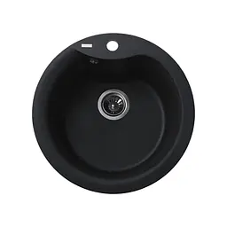 Гранітна мийка Globus Lux Orta графiт 485мм А0001, Графит