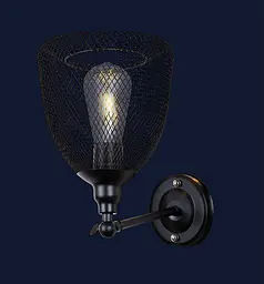 Бра настінне Levistella 707W144-1 BK, E27, чорний метал, стиль лофт - мініатюра 2