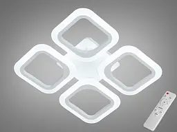 Люстра стельова LED Diasha AS8060/4WH 55W, білий, для вітальні, кухні, офісу, коридору