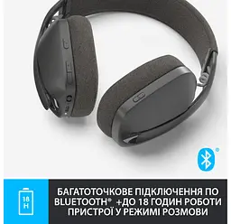 Навушники Logitech Zone Vibe 100 Wireless Graphite (981-001213) - мініатюра 5
