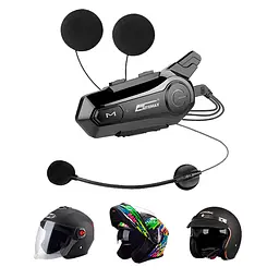 Bluetooth-гарнітура KEBEDUMEI X1 Plus для мотошолома, версія Hard Helmet IPX6 Bluetooth 5.3