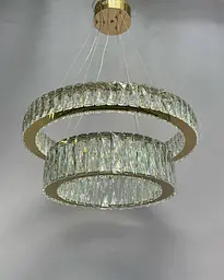 Підвісна LED люстра кільця з кришталем Linisoln 575-60*45 - мініатюра 3