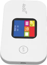 Портативний 4G/5G LTE роутер Pix-Link Mobile Router PH319-E кишеньковий Wi-Fi модем із LED дисплеєм White (19182) - мініатюра 4