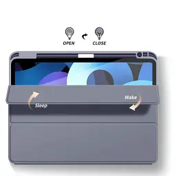 Чохол до планшета BeCover Tri Fold Soft TPU mount Apple Pencil Apple iPad Air 5 (2022) 10.9" Purple (708455) - мініатюра 3